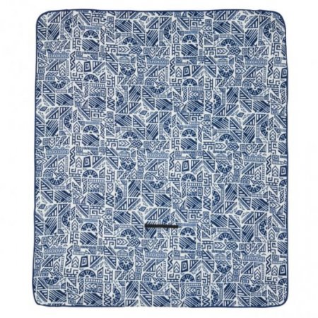 Ozark Trail Blue Patterned Outdoor Blanket, 60"x70"