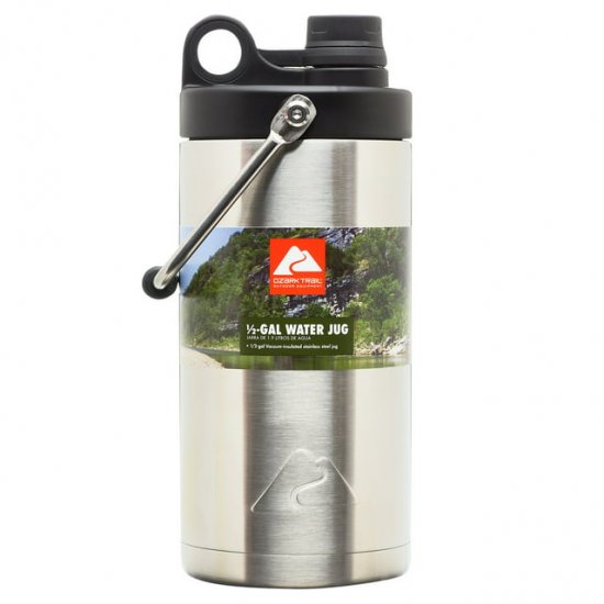 Ozark Trail 1/2 Gallon Double-wall Vacuum-sealed Stainless Steel Water Jug