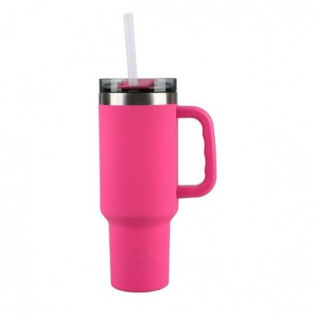 Ozark Trail 40 oz Vacuum Insulated Stainless Steel Tumbler Hot Pink