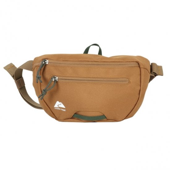 Ozark Trail Unisex Waist Pack, Brown Polyester