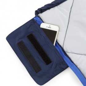 Ozark Trail XL Deluxe 40-Degree Warm Weather Rectangular Sleeping Bag, Navy Blue, 80"x36"