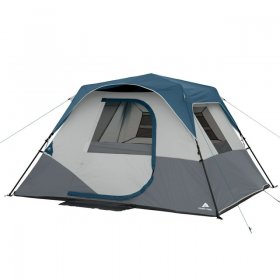 Ozark Trail 10' x 9' 6-Person Instant Cabin Tent with LED Light, 19.38 lbs