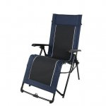 Ozark Trail Quad Zero Gravity Lounger Camping Chair, Blue, Adult, 20.3lbs