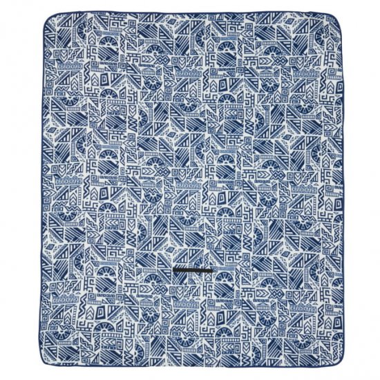 Ozark Trail Blue Patterned Outdoor Blanket, 60\"x70\"