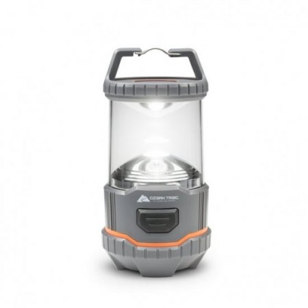 Ozark Trail 200 Lumen LED Battery Powered Lantern, 4 AA Batteries, IPX4 Weather & Drop Resistant