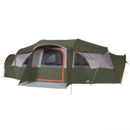 Ozark Trail Hazel Creek 18-Person Cabin Tent, with 3 Covered Entrances