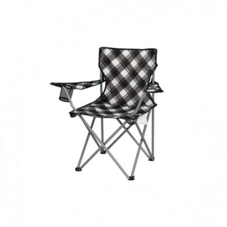 Ozark Trail Blanket and Two Chair Combo, Adult, Black White