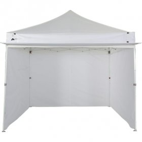 Ozark Trail White Commercial Instant 10' x 10' Straight Leg Canopy with Sidewalls