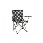 Ozark Trail Blanket and Two Chair Combo, Adult, Black White