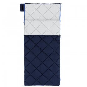 Ozark Trail XL Deluxe 40-Degree Warm Weather Rectangular Sleeping Bag, Navy Blue, 80"x36"